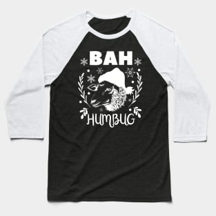 Funny Christmas Pyjama Top,  Bah Humbug, Funny Christmas Sheep Pun, Family Christmas Pyjama Baseball T-Shirt